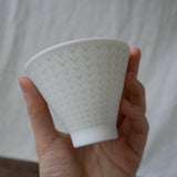 Yamani - Miyama Tableware: Chahaku Morning Glory Tea Cup - Gyokuro Green - yumenet.live