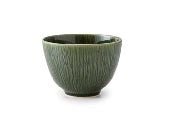 Yamani - Miyama Tableware: "Crease" Matcha Bowl Snow White - yumenet.live