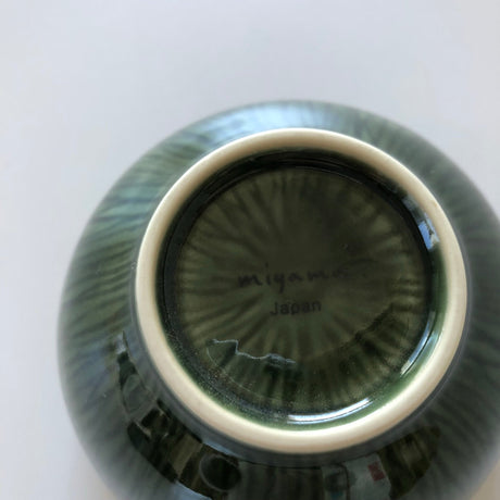 Yamani - Miyama Tableware: "Crease" Matcha Bowl Snow White - yumenet.live