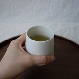 Yamani - Yamatsu Gifu: Minimalist Frustum Yunomi Tumbler, White - yumenet.live