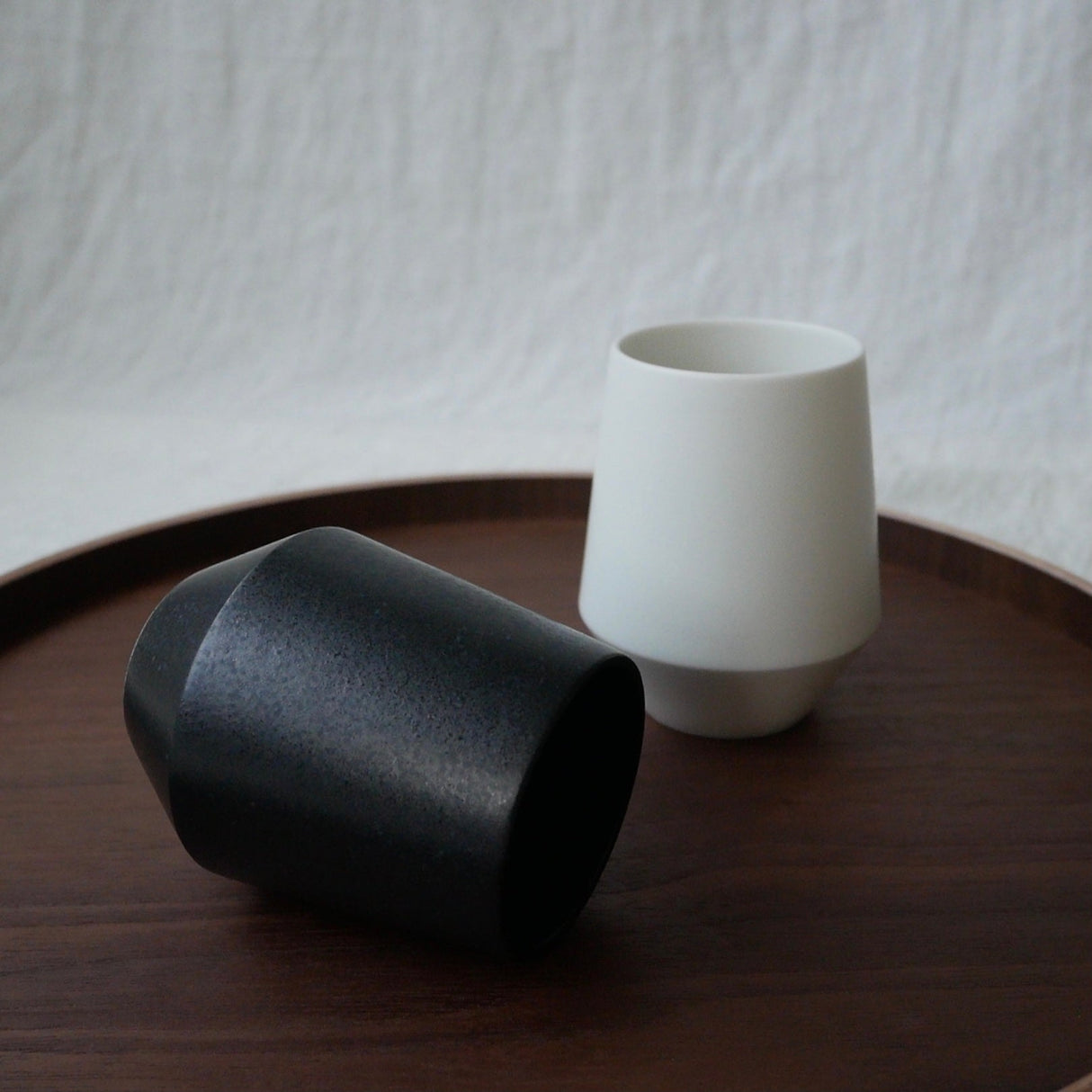Yamani - Yamatsu Gifu: Minimalist Frustum Yunomi Tumbler, White - yumenet.live