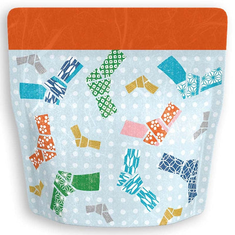 Yoshimura Pack 10154 Resealable Washi Paper Bag Knotted Letter 結び文柄 - yumenet.live