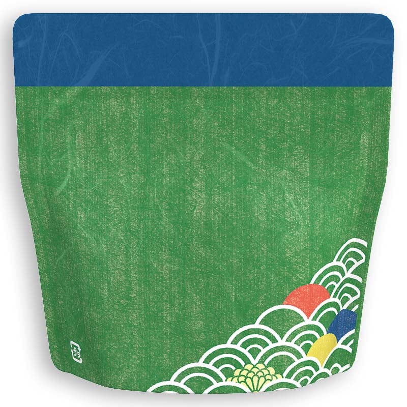Yoshimura Pack 10155 Resealable Washi Paper Bag Wave 青海波柄 - yumenet.live