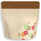 Yoshimura Pack 10156 Resealable Washi Paper Bag Hemp Leaves 麻の葉柄 - yumenet.live