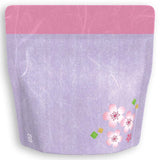 Yoshimura Pack 10157 Resealable Washi Paper Bag Sakura In Purple 桜の花柄 - yumenet.live