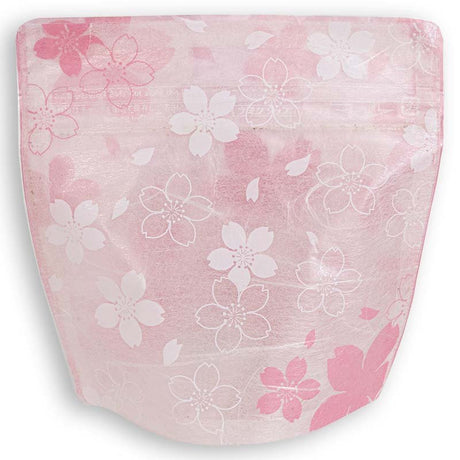 Yoshimura Pack 10185 Resealable Washi Paper Bag Pink Sakura 雲竜透明ﾁｬｯｸ付ｽﾀﾝﾄﾞ袋 桜 - yumenet.live