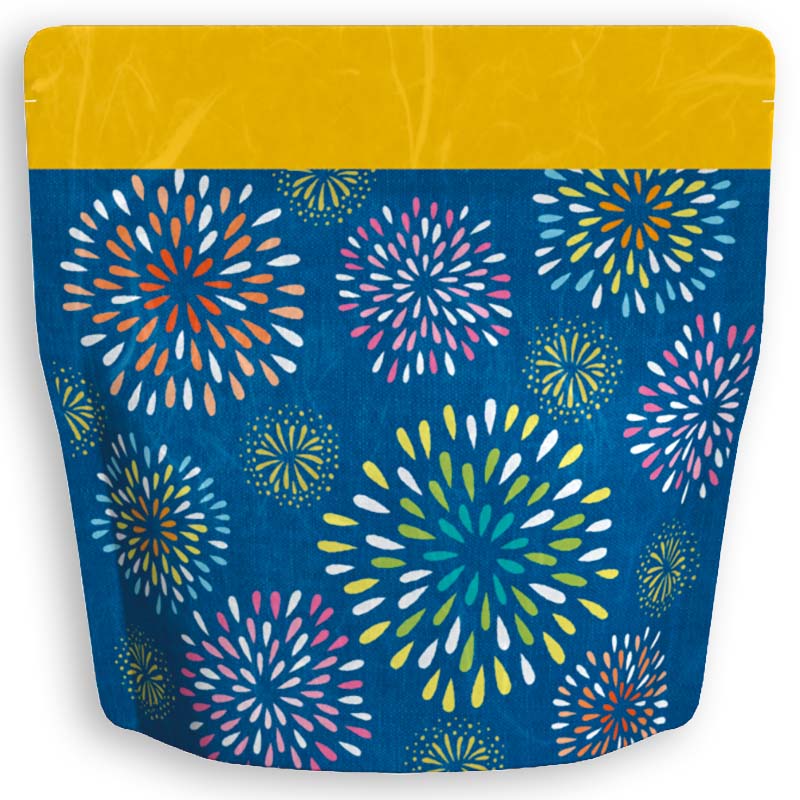 Yoshimura Pack 1370 Resealable Washi Paper Bag Fireworks Festival花火 - yumenet.live