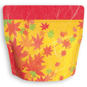Yoshimura Pack 1373 Resealable Washi Paper Bag Red Leaves もみじ - yumenet.live