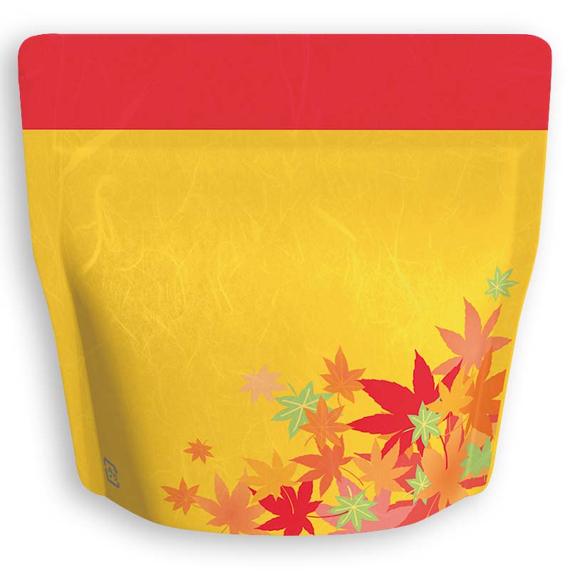 Yoshimura Pack 1373 Resealable Washi Paper Bag Red Leaves もみじ - yumenet.live