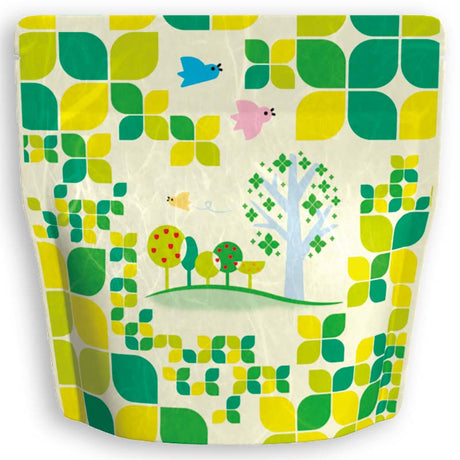 Yoshimura Pack 1402 Resealable Washi Paper Bag Forest 森林 - yumenet.live