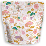 Yoshimura Pack 1403 Resealable Washi Paper Bag Chidori Ichimatsu 千鳥市松 - yumenet.live