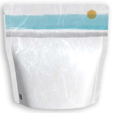 Yoshimura Pack 1405 Resealable Washi Paper Bag Calligraphy Sea 筆もよう海 - yumenet.live
