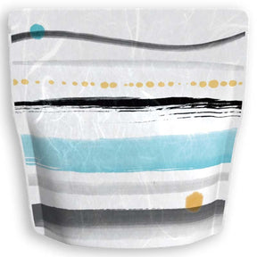 Yoshimura Pack 1405 Resealable Washi Paper Bag Calligraphy Sea 筆もよう海 - yumenet.live
