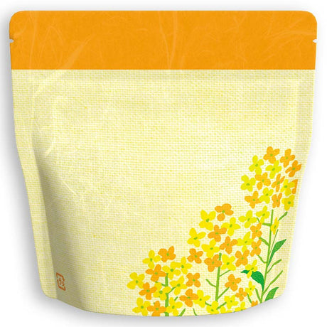 Yoshimura Pack 1451 Resealable Washi Paper Bag Field Mustard 菜の花 - yumenet.live